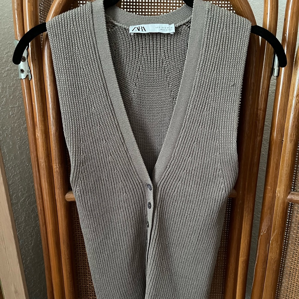 Zara knit vest